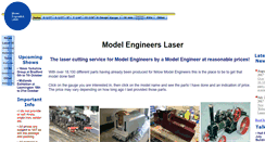 Desktop Screenshot of modelengineerslaser.co.uk